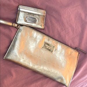 Matching card holder and wristlet